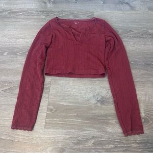 urban outfitters out from under wine red long sleeve